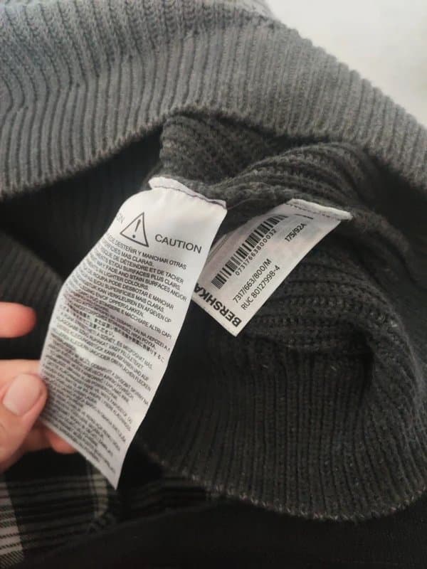 Bershka Bershka Grey Washed Knit Sweater