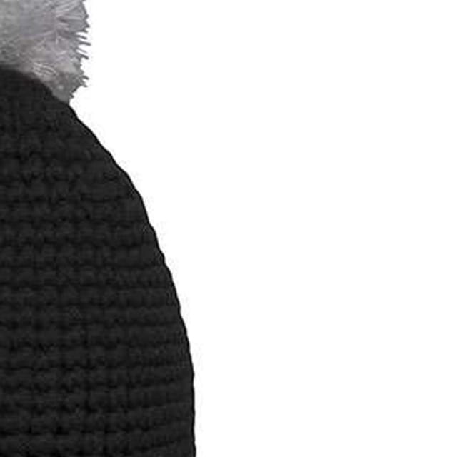 Myrtle Beach Myrtle Beach Men's Contrast Striped Pom Pom Beanie in Black - 2