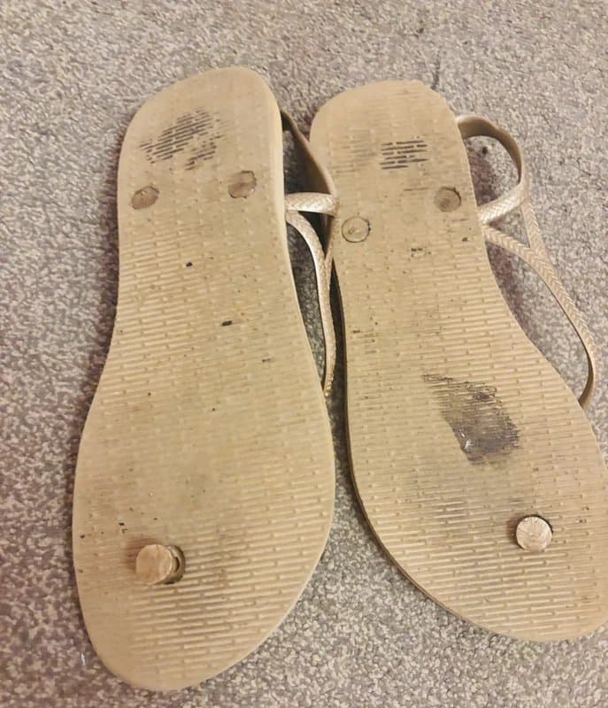 Havaianas Havaianas gold shimmer sandals wedding party 7-8 holiday beach 41-42 same day post