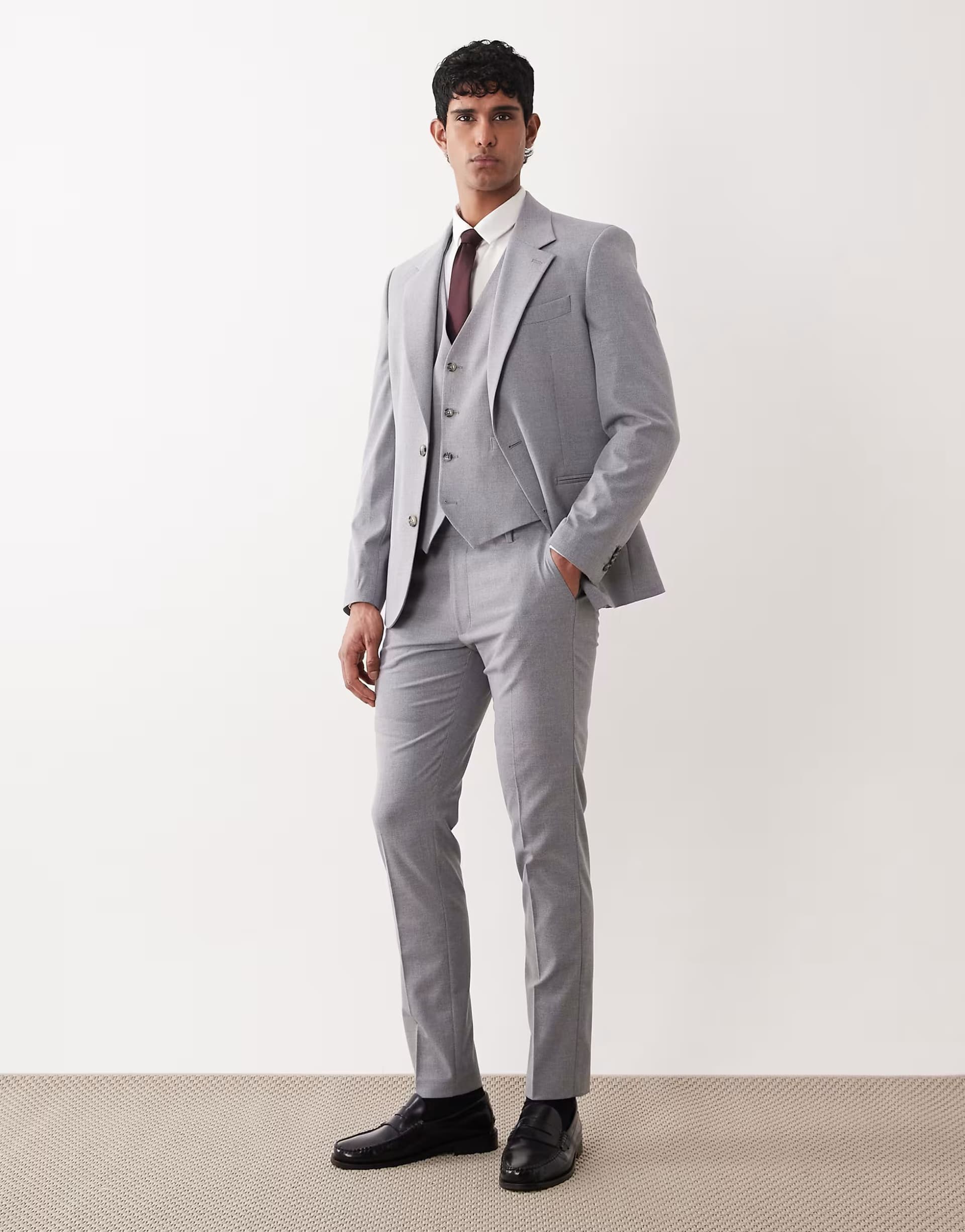 ASOS ASOS DESIGN skinny suit trousers in grey