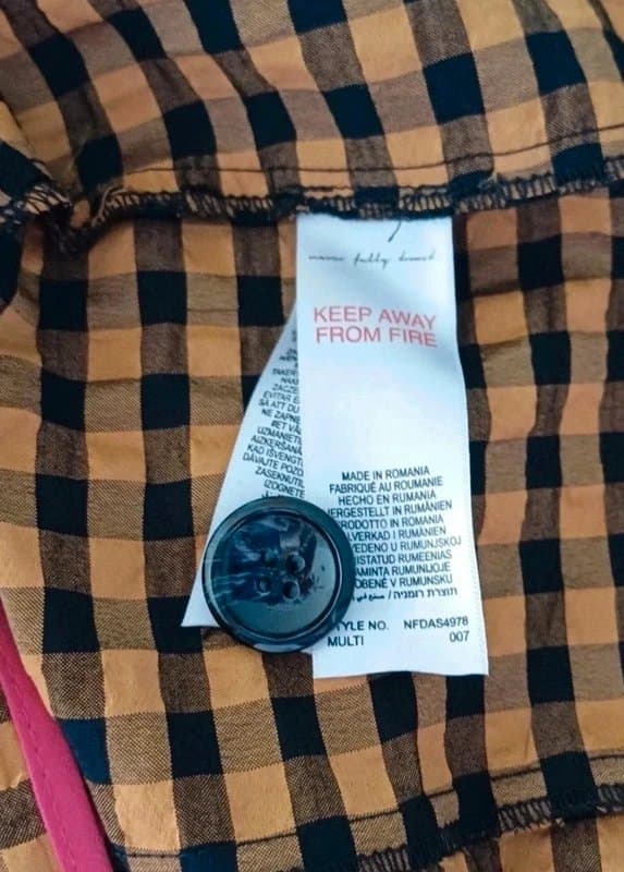 Never Fully Dressed Never Fully Dressed Checked Lightweight Jacket- size 12
