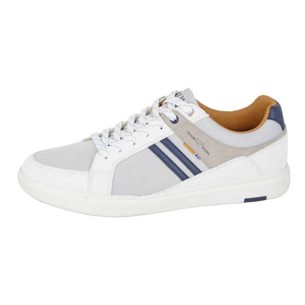 R21 R21 Men's Leisure Striped Trainers in Grey