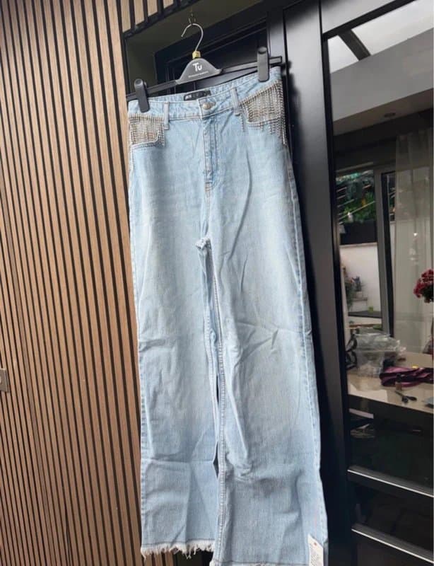 ASOS Diamanté Jeans From ASOS Luxe, UK10