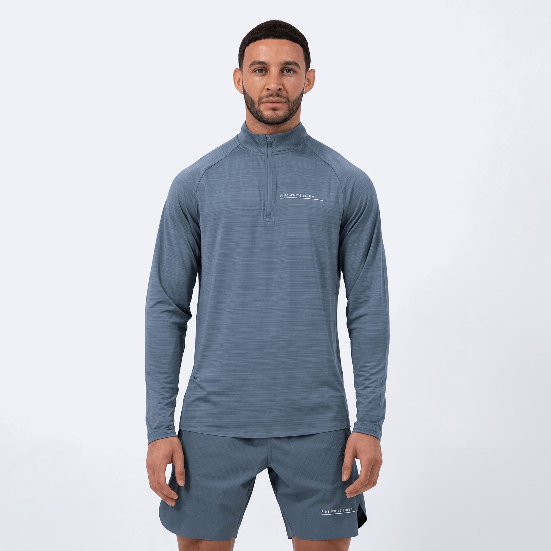 Fine White Line Fine White Line Men's Comet 1/4 Zip Jacket in Blue