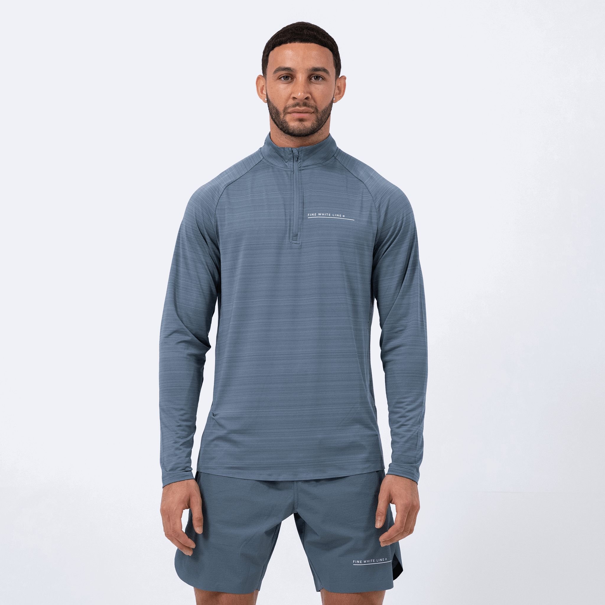 Fine White Line Fine White Line Men's Comet 1/4 Zip Jacket in Blue - 3