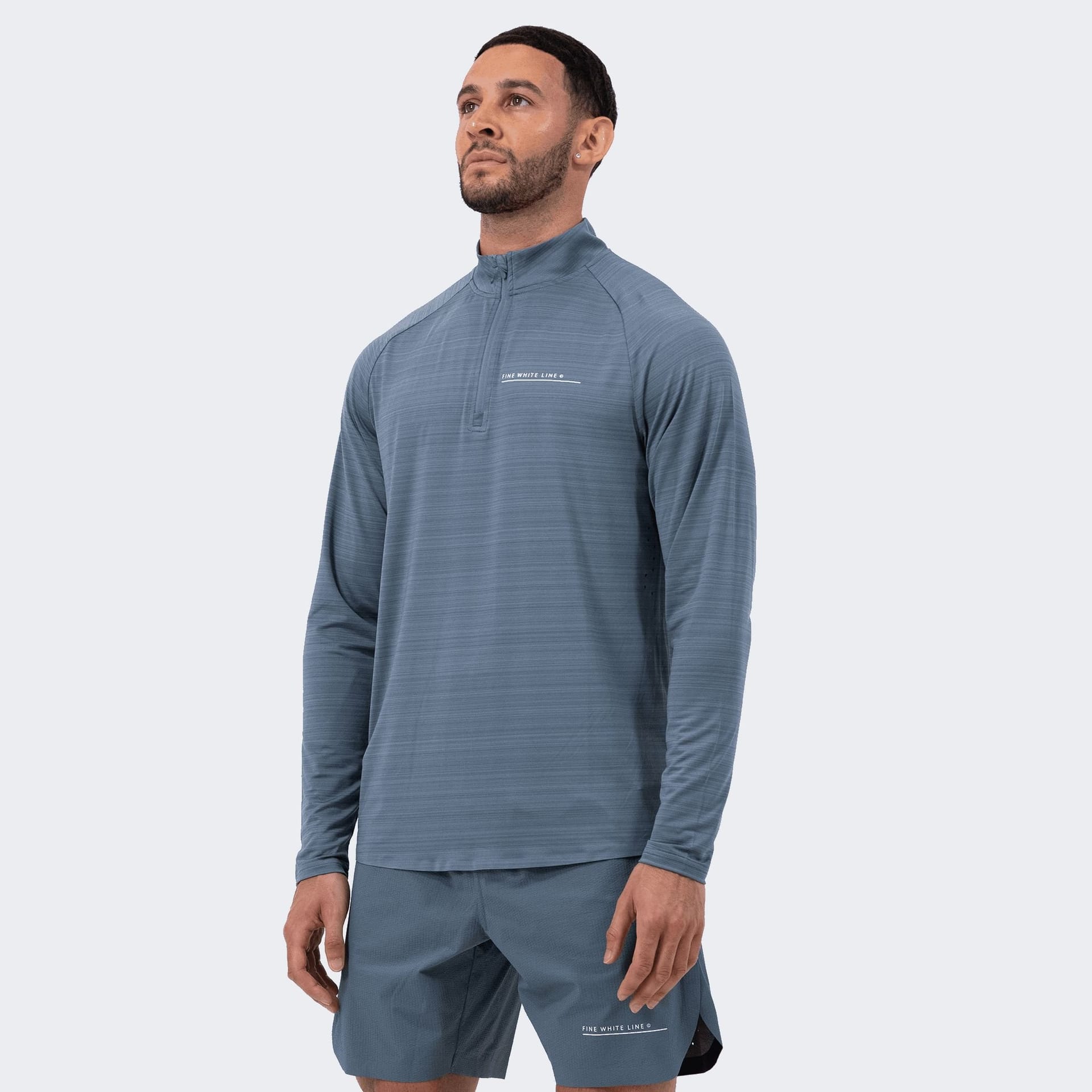 Fine White Line Fine White Line Men's Comet 1/4 Zip Jacket in Blue - 4