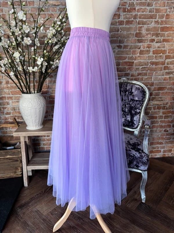 Choklate 💜 Choklate Paris Lilac Tulle Midi Skirt Size S