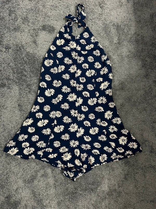 ASOS ASOS navy backless playsuit
