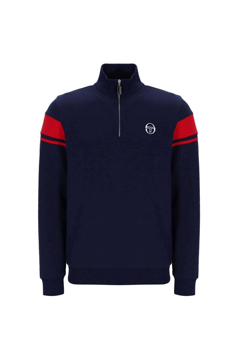 Sergio Tacchini Sergio Tacchini Men's Damarindo 1/4 Maritime Blue/Adrnaline Rush in Blue - 2