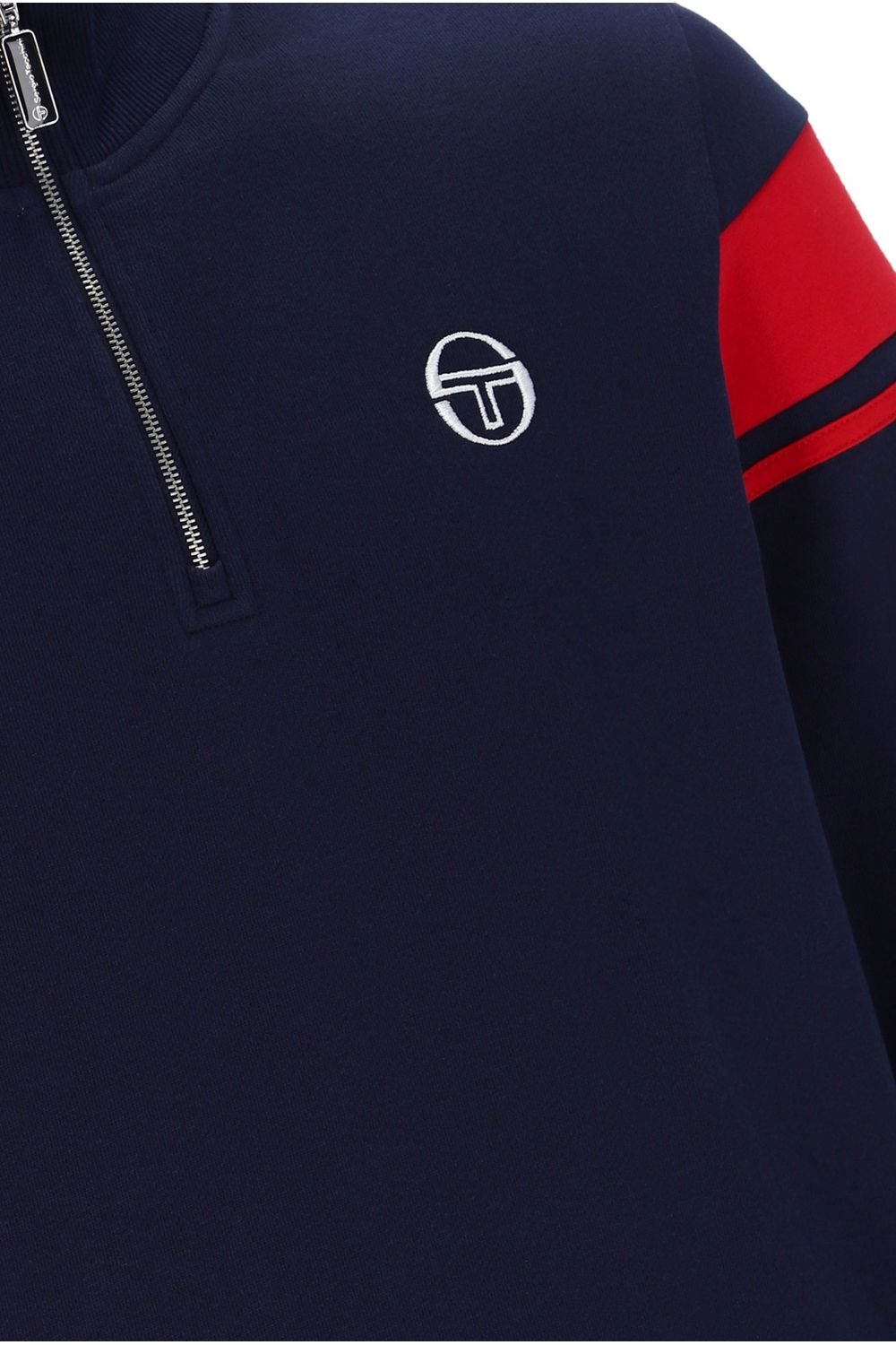 Sergio Tacchini Sergio Tacchini Men's Damarindo 1/4 Maritime Blue/Adrnaline Rush in Blue - 4