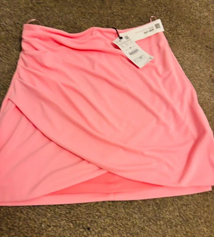Zara Zara large pink new wedding party holiday skirt 12 same day post