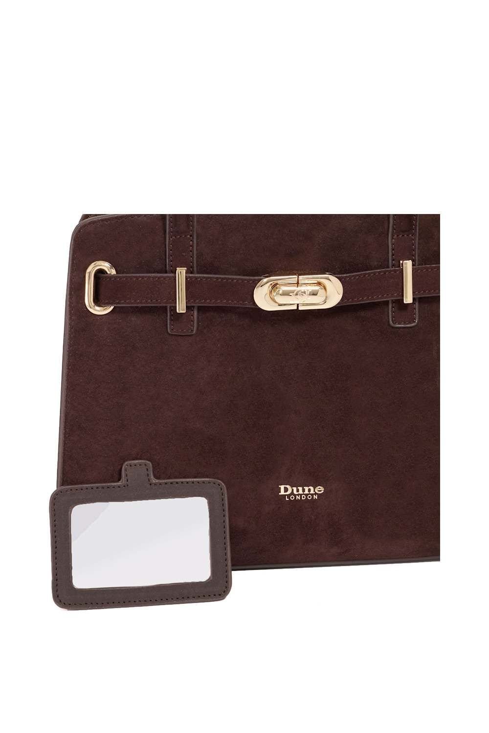 Dune London Dune London Women's 'Dinidefine' Suede Bag in Brown - 4