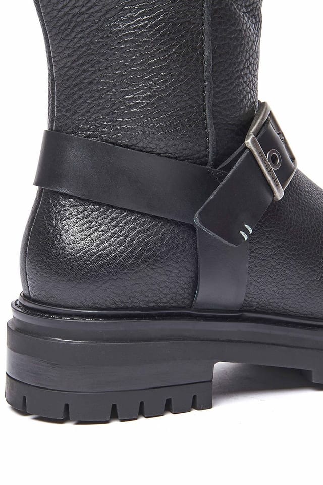Moshulu Moshulu Women's 'Sherald' Biker-style Mid-length Boots in Black - 3