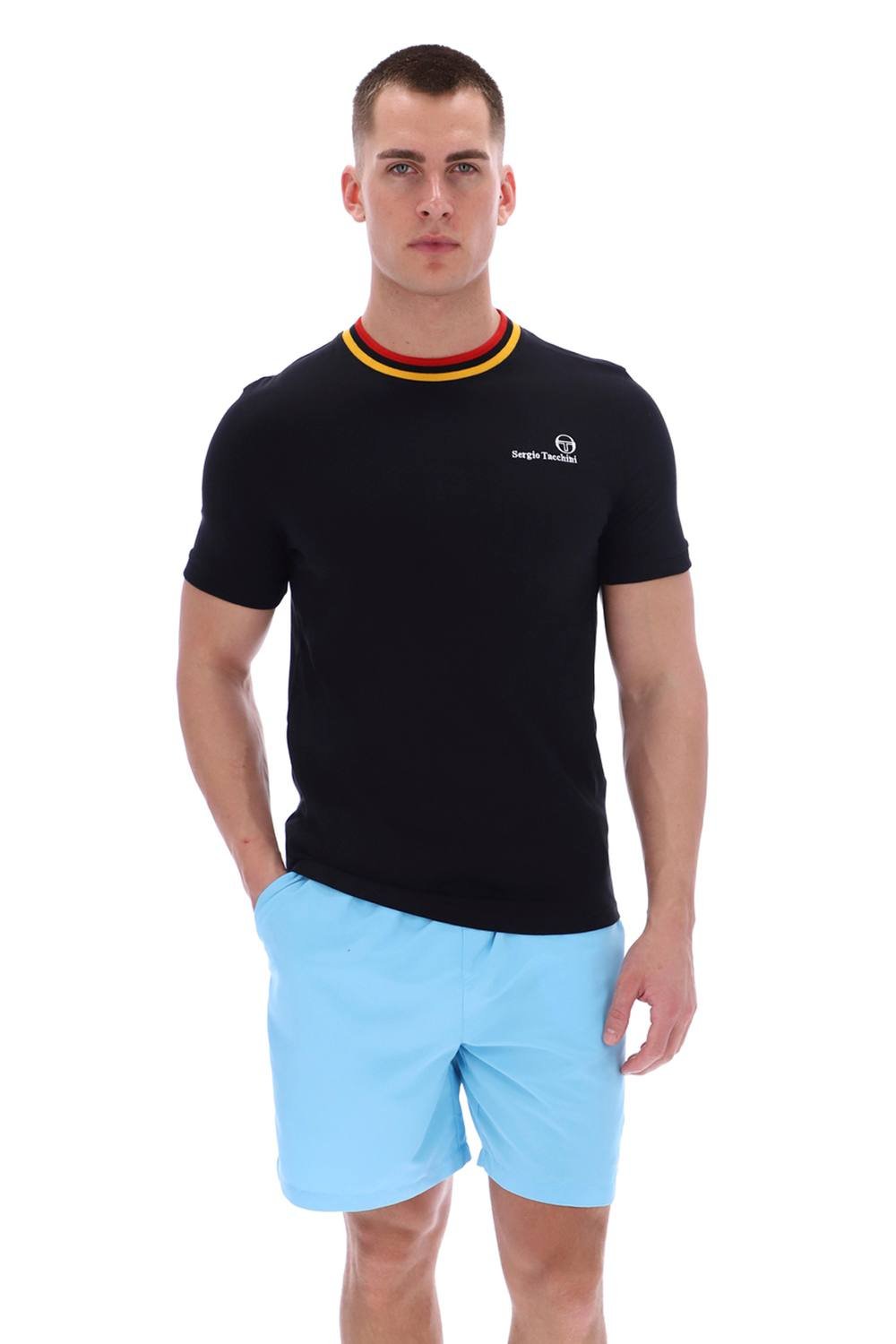 Sergio Tacchini Sergio Tacchini Men's Rainer FC T-Shirt Black - 2