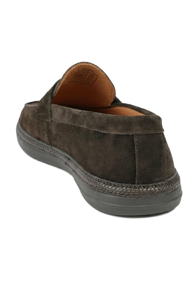 Jones Bootmaker Jones Bootmaker Men's Roderic Leather Penny Loafers in Brown - 3