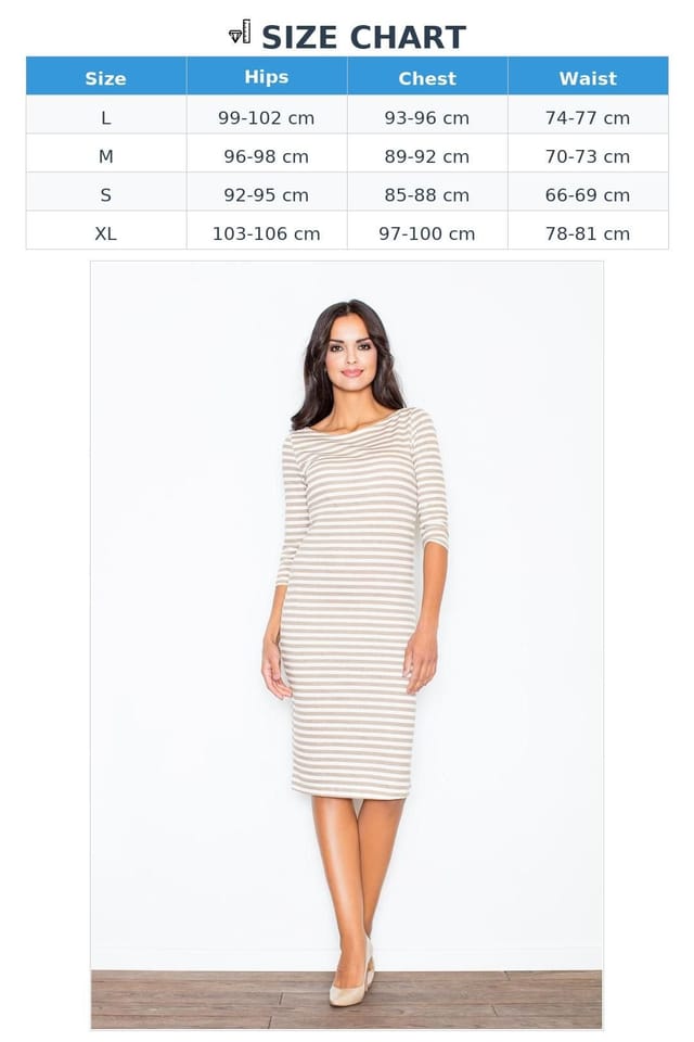 Love Lace Love Lace Women's Soft Cotton Elastane Day Dress Side Zip in Beige - 3