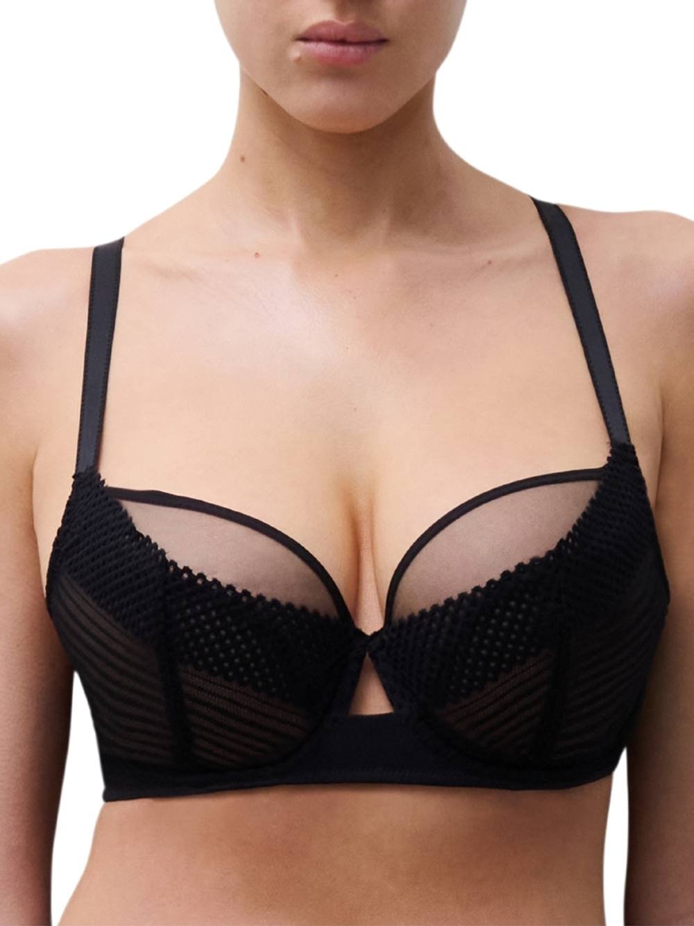 Chantelle Chantelle Women's Play Full Cup Covering Bra in Black - 2