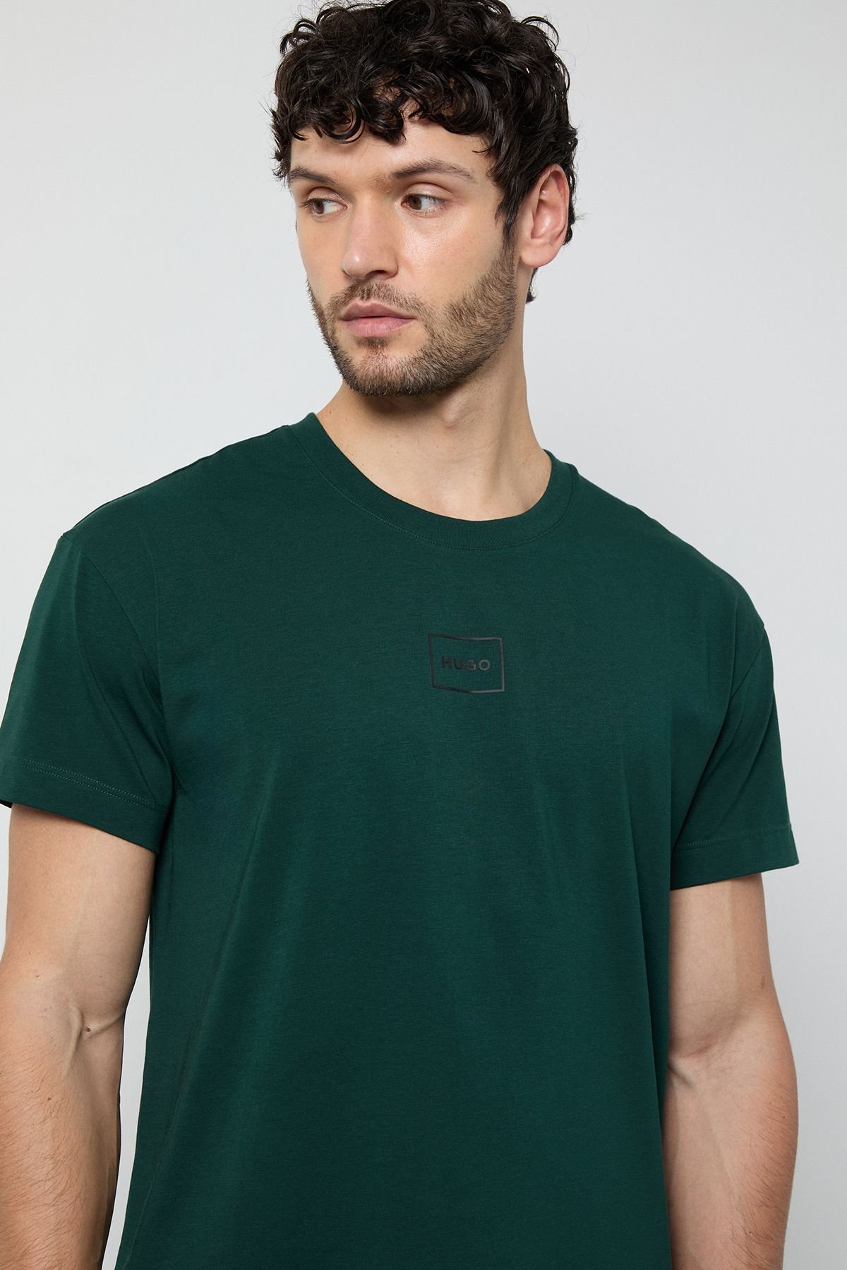 HUGO Hugo Men's Laze T-Shirt Open Green - 4