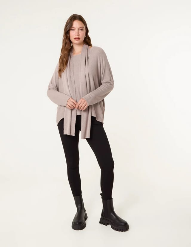 Blue Vanilla Scarf Cut And Sew 2in1 Jumper - 2