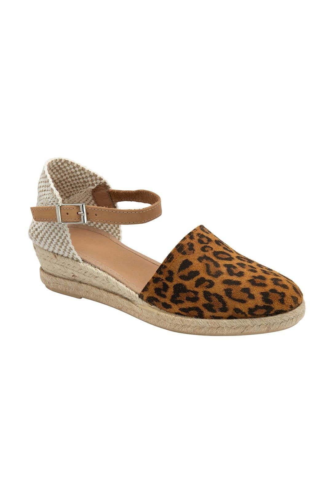 Ravel Ravel Women's Leopard-Print Suede 'Fulbeck' Wedge Sandals