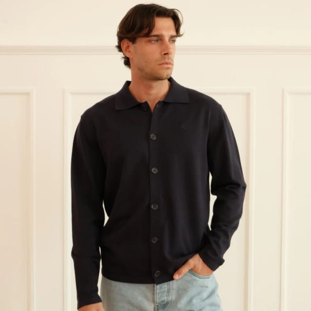Walker & Hunt Walker & Hunt Men's Milano Knit in Navy - 2