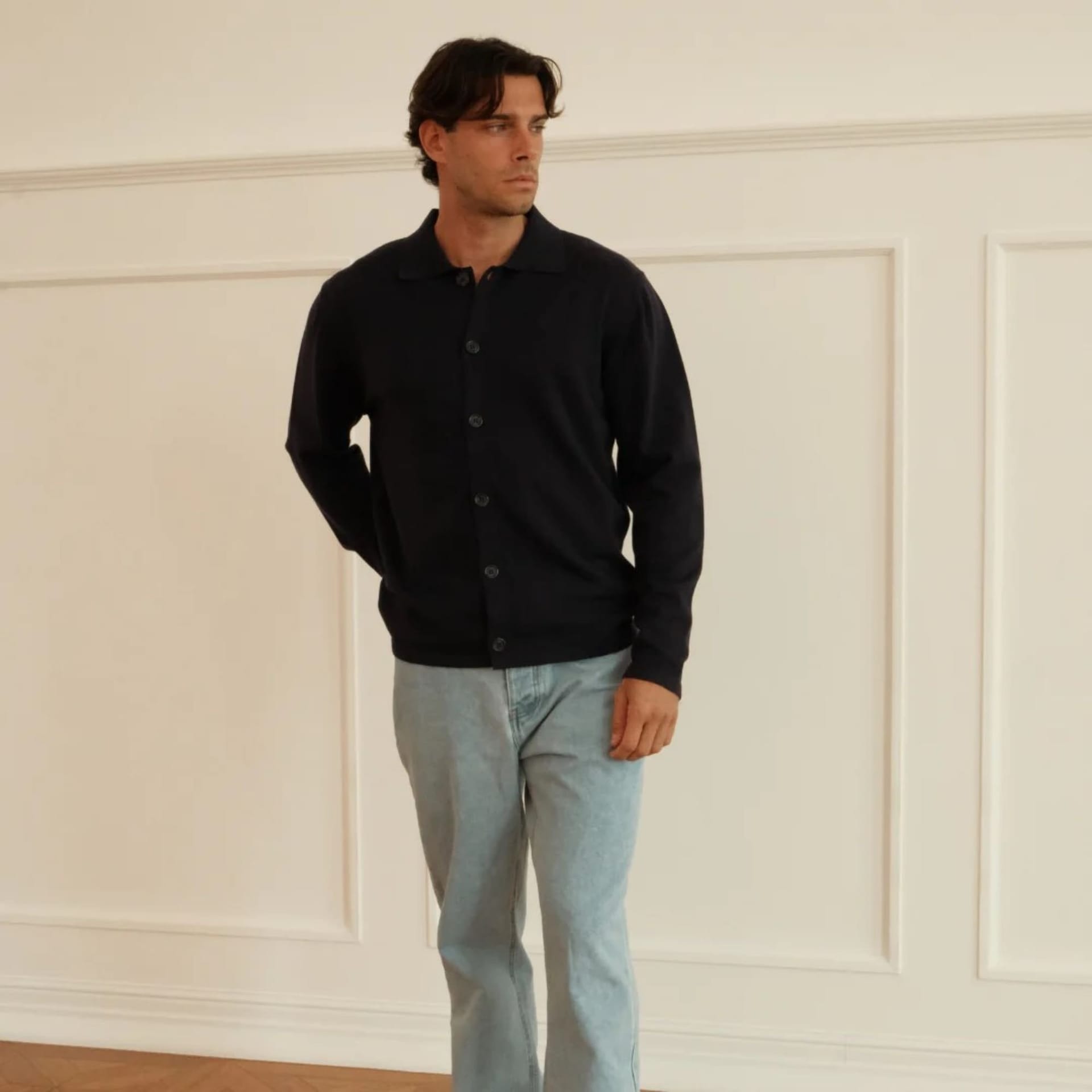 Walker & Hunt Walker & Hunt Men's Milano Knit in Navy - 4