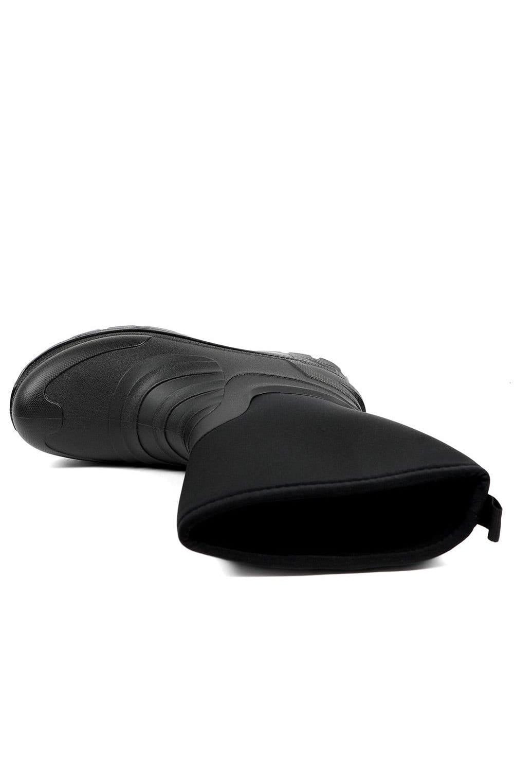 Pavers Pavers Men's Wide Fit Rugged Water Resistant Wellies in Black - 4