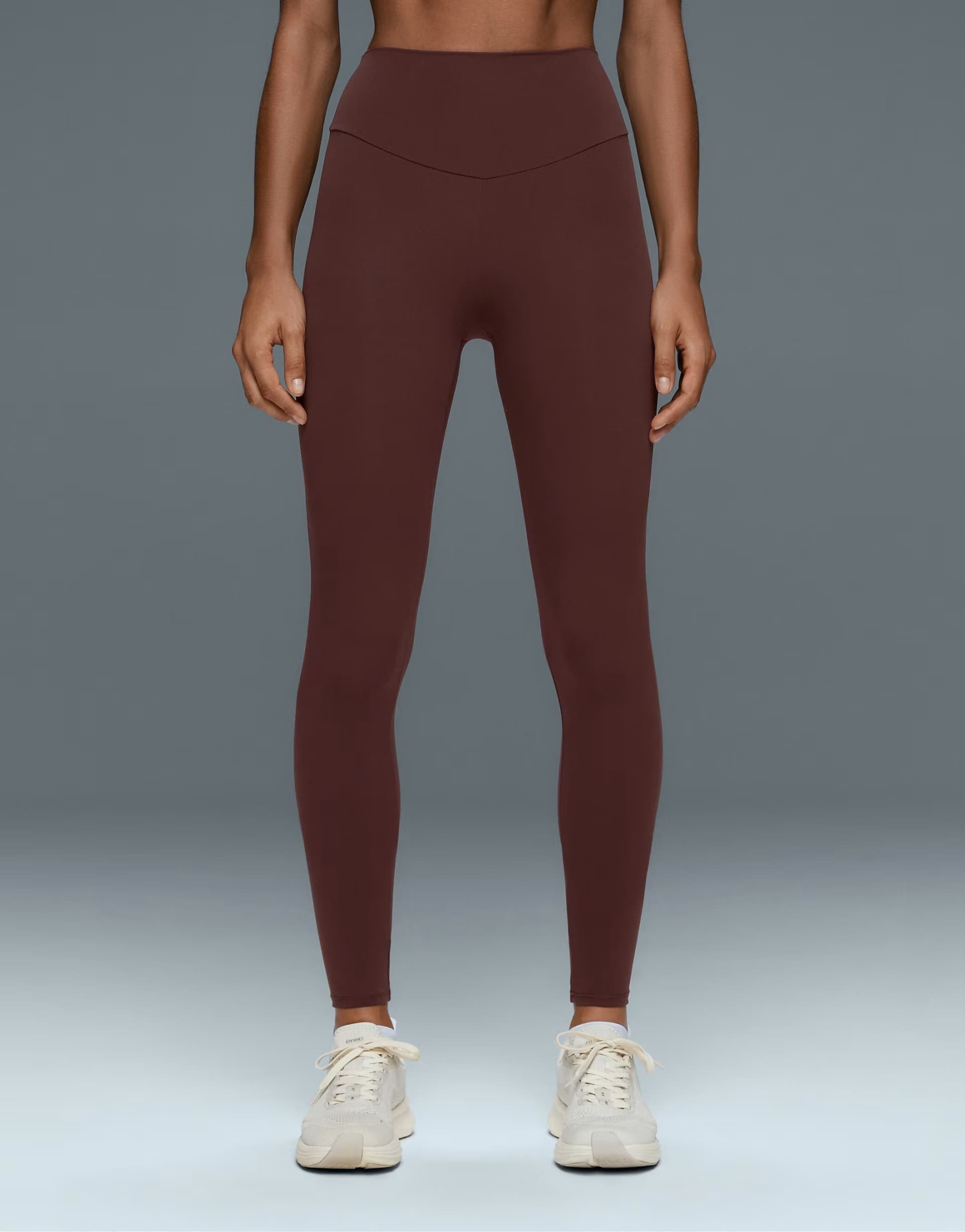 ASOS OYSHO Comfortlux high-waisted ankle-length leggings in brown