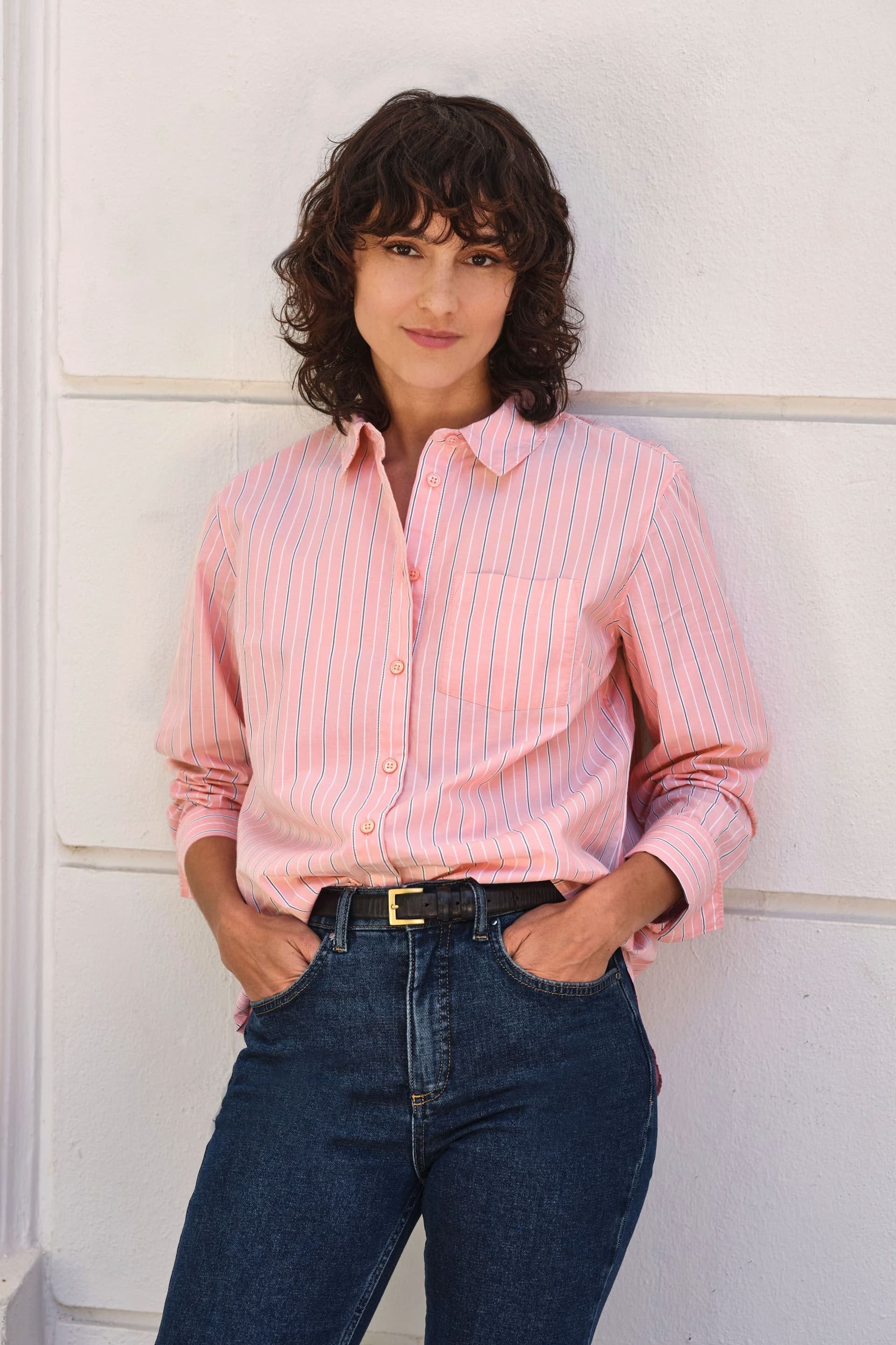 Pure Collection Pure Collection Women's Soft Touch Jersey Shirt in Pink