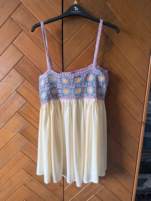 ASOS Summer dress with crochet style top