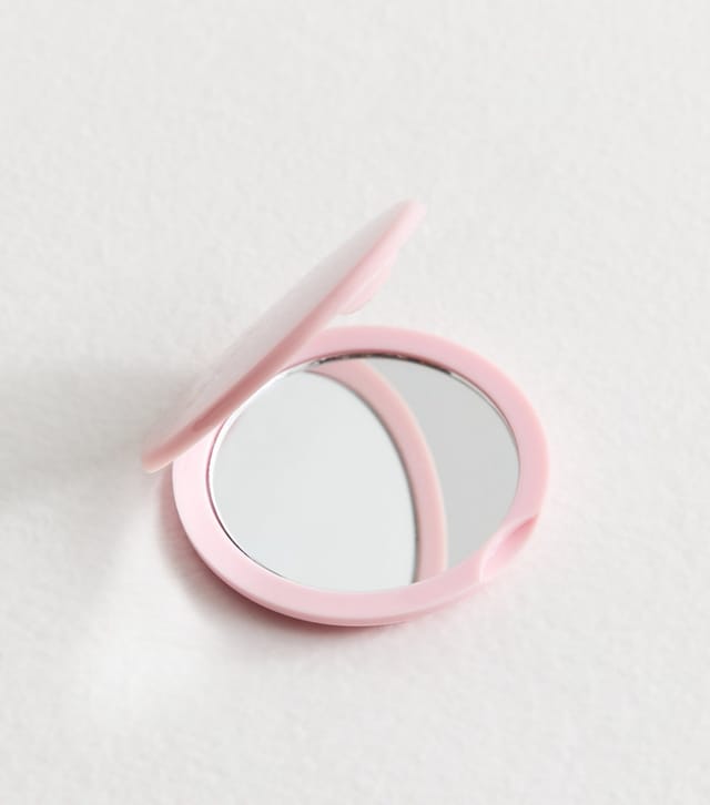 Brushworks Pink Compact Mirror Brushworks New Look - 2