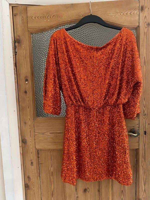 Never Fully Dressed Never fully dressed burnt orange sequin dress