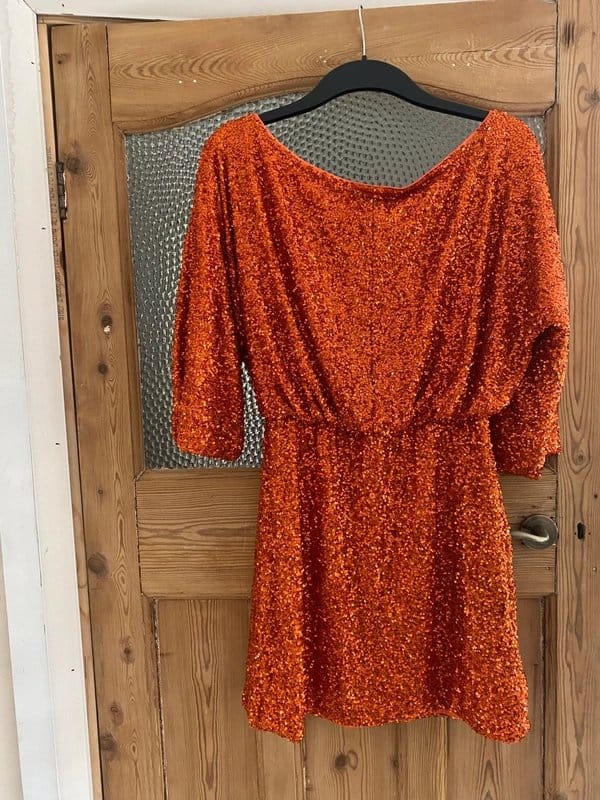 Never Fully Dressed Never fully dressed burnt orange sequin dress - 1