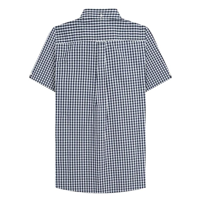 Lambretta Lambretta Men's SS25 Gingham Shirt in Navy - 2