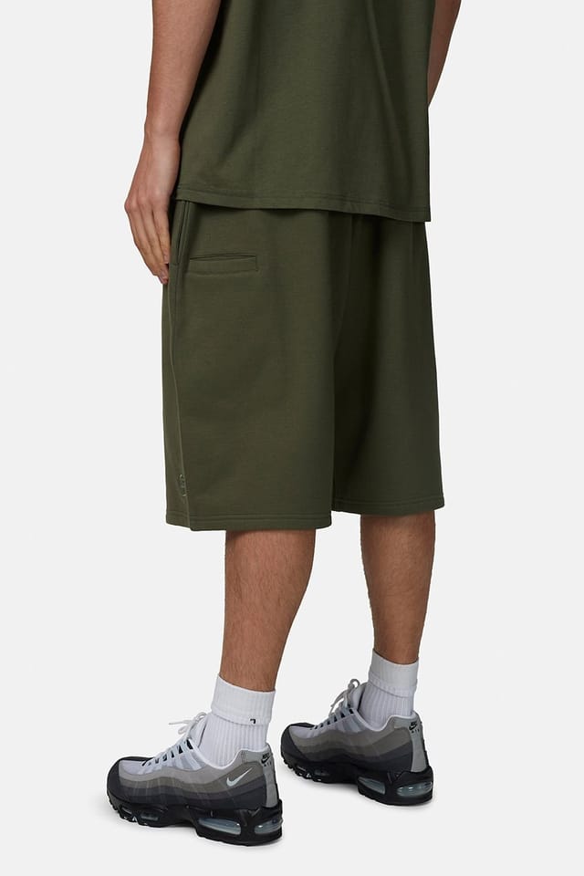 Good For Nothing Good For Nothing Men's Baggy Monogram Jersey Shorts in Green - 2