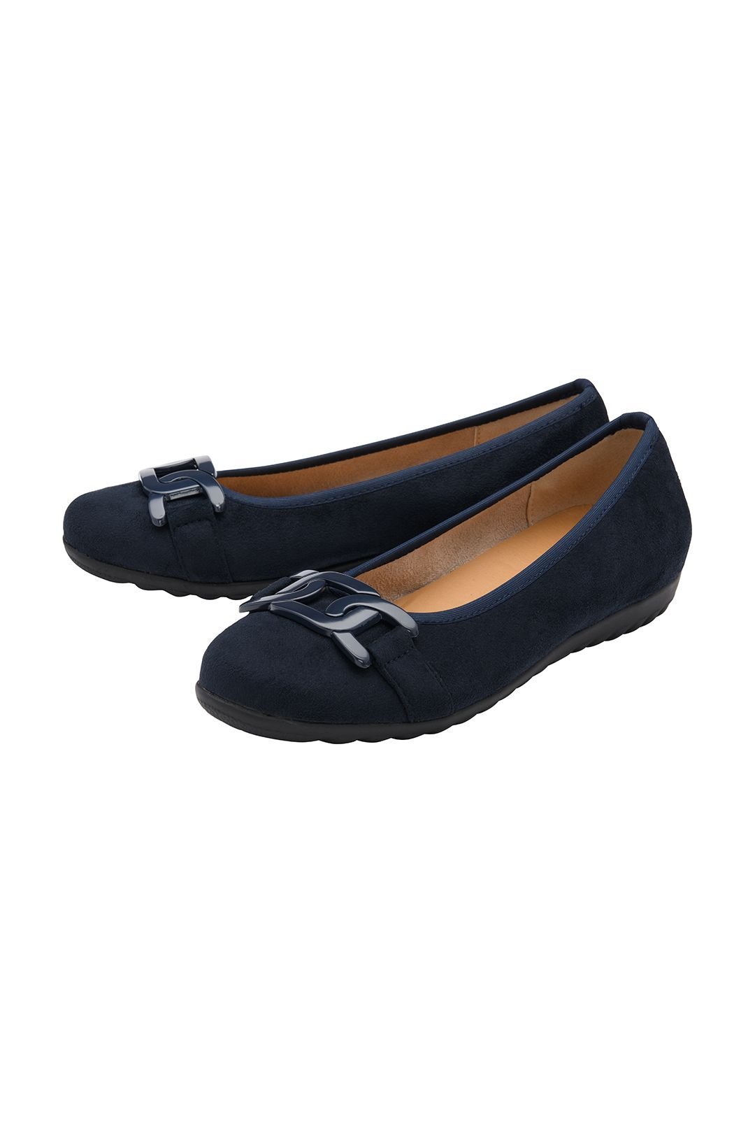 Lotus Lotus Women's 'Eleni' Textile Ballerina Shoes in Navy - 2