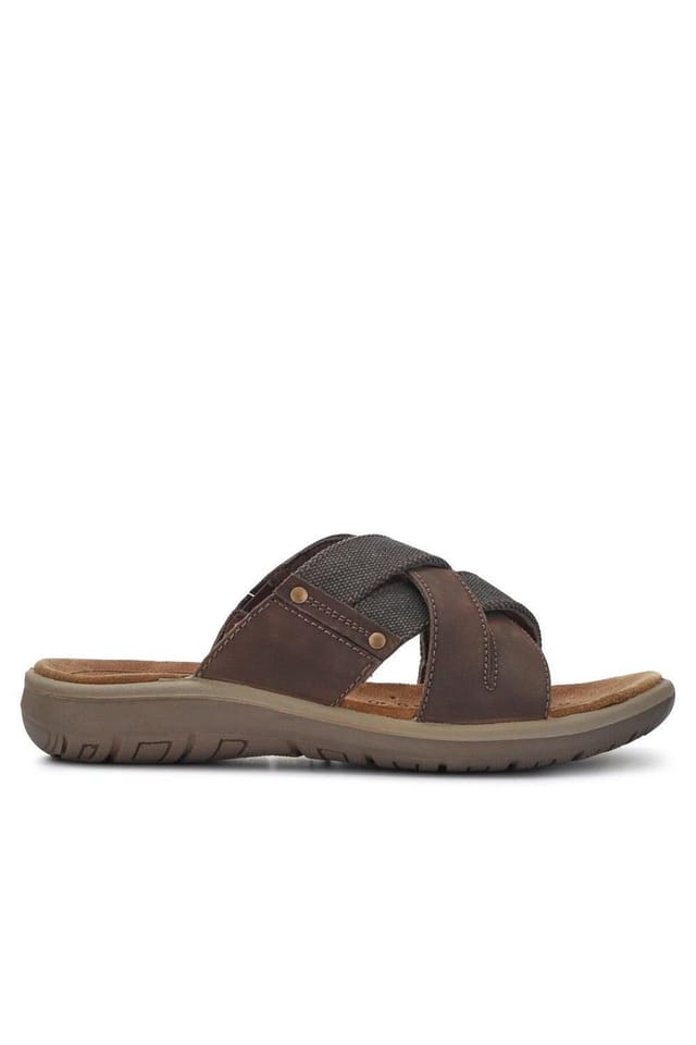 Pavers Pavers Men's Leather Mules in Brown - 2