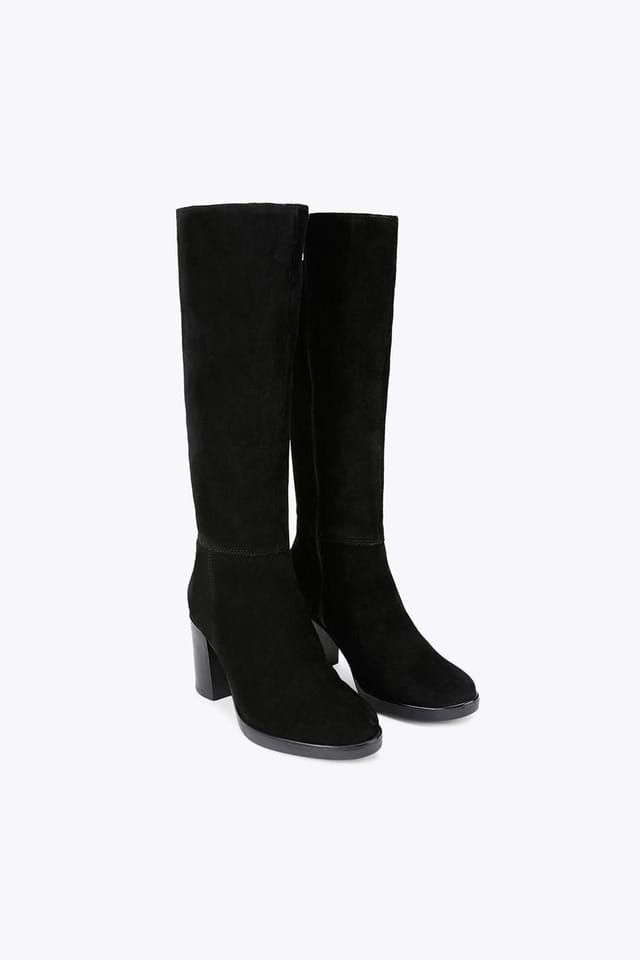 Carvela Carvela Women's 'Silver Knee' Suede Boots in Black - 2