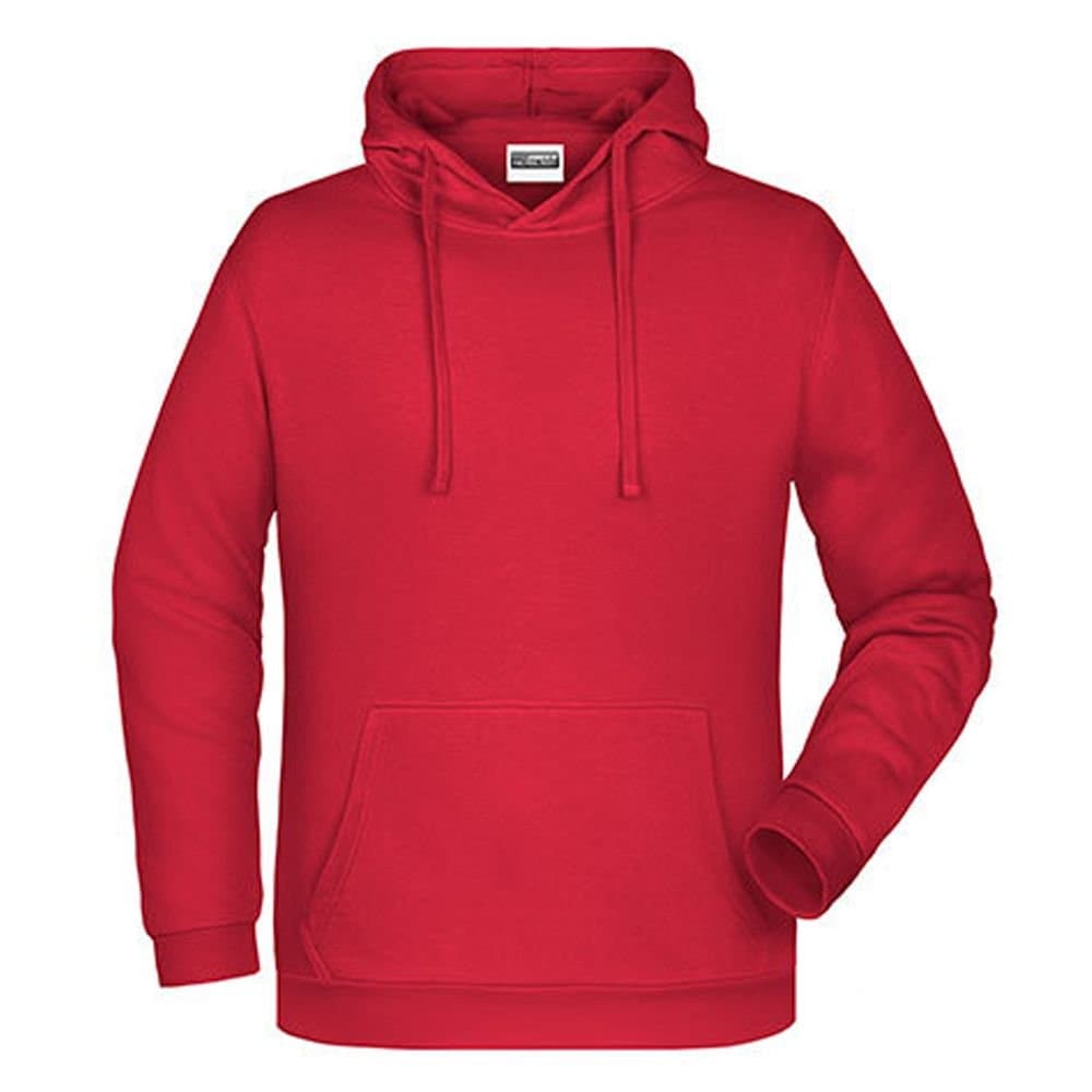 James and Nicholson James and Nicholson Men's Promo Hoodie in Red