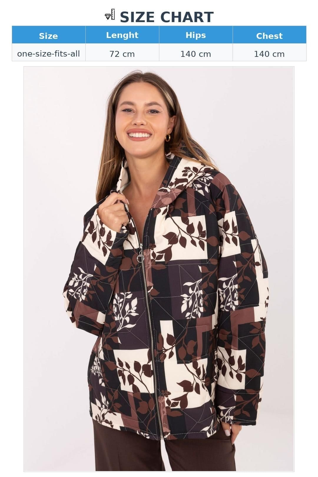 Love Lace Love Lace Women's Quilted Hooded Utility Jacket for Everyday in Brown - 4