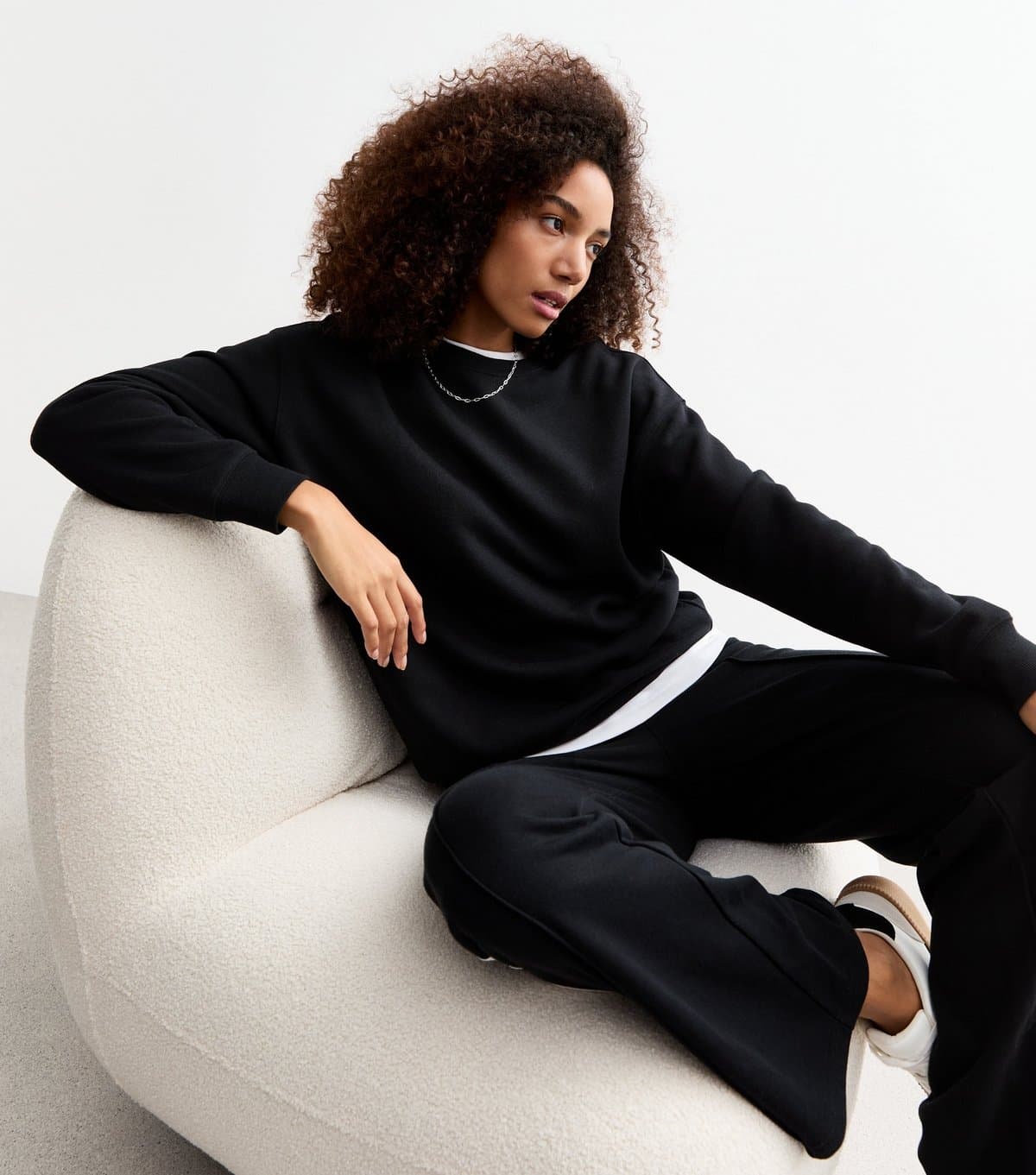 New Look New Look Black Crew Neck Sweatshirt