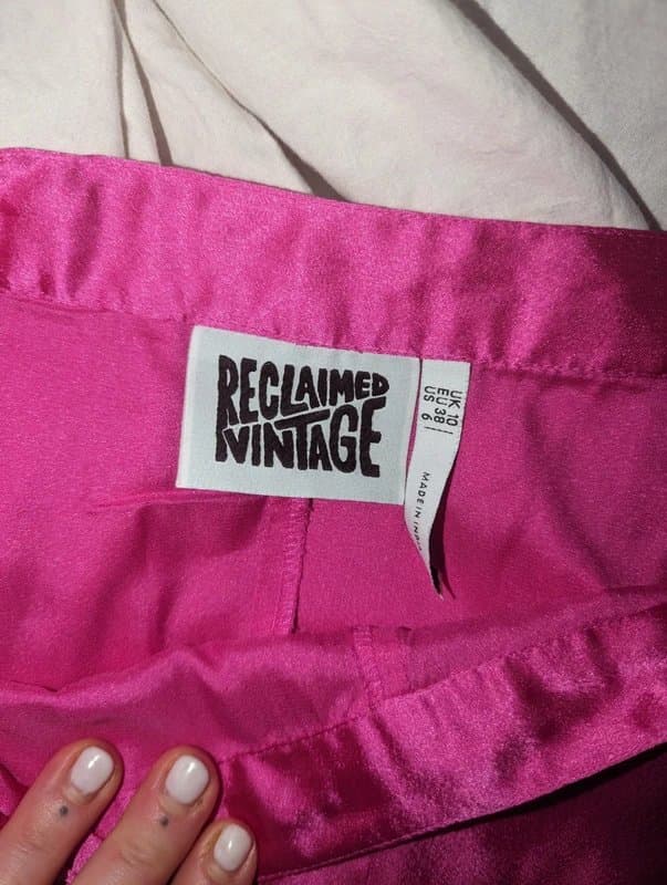 Reclaimed Vintage Brand new without tags reclaimed vintage pink satin maxi skirt cute kawaii festival
