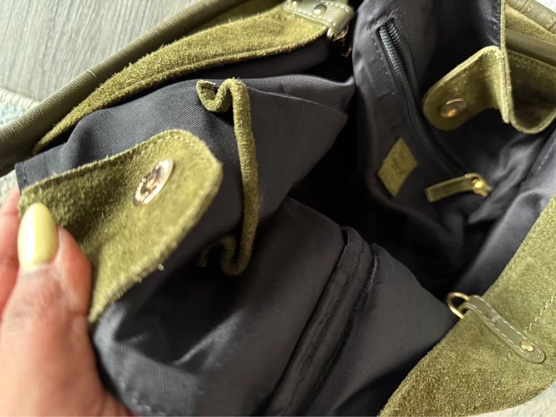 ASOS The Viral ASOS Suede Leather Bag - 1