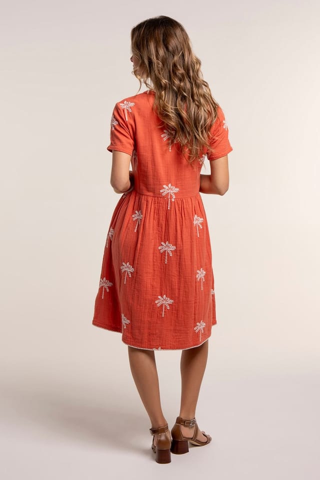 Brakeburn Brakeburn Women's SOL DRESS in Orange - 2