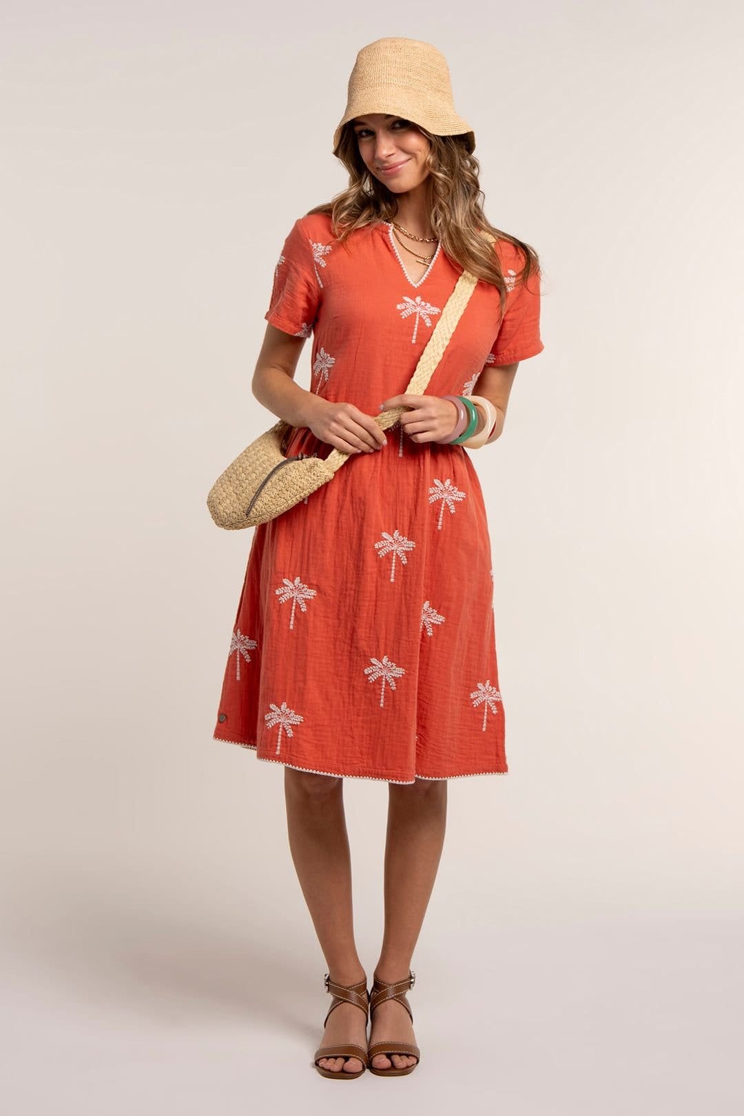 Brakeburn Brakeburn Women's SOL DRESS in Orange - 4