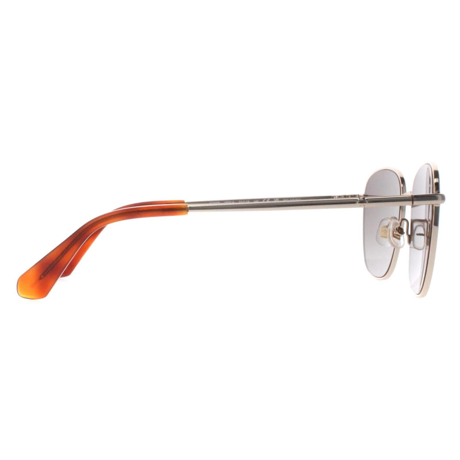 Kate Spade Kate Spade Women's Square Light Havana Gold Brown Gradient Polarized Kiyah/S - 4