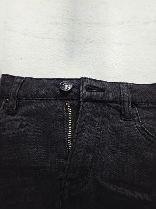 Vintage Dressing Vintage y2K Almost famous black Denim Mini Skirt W28 uK 8 Mid Rise