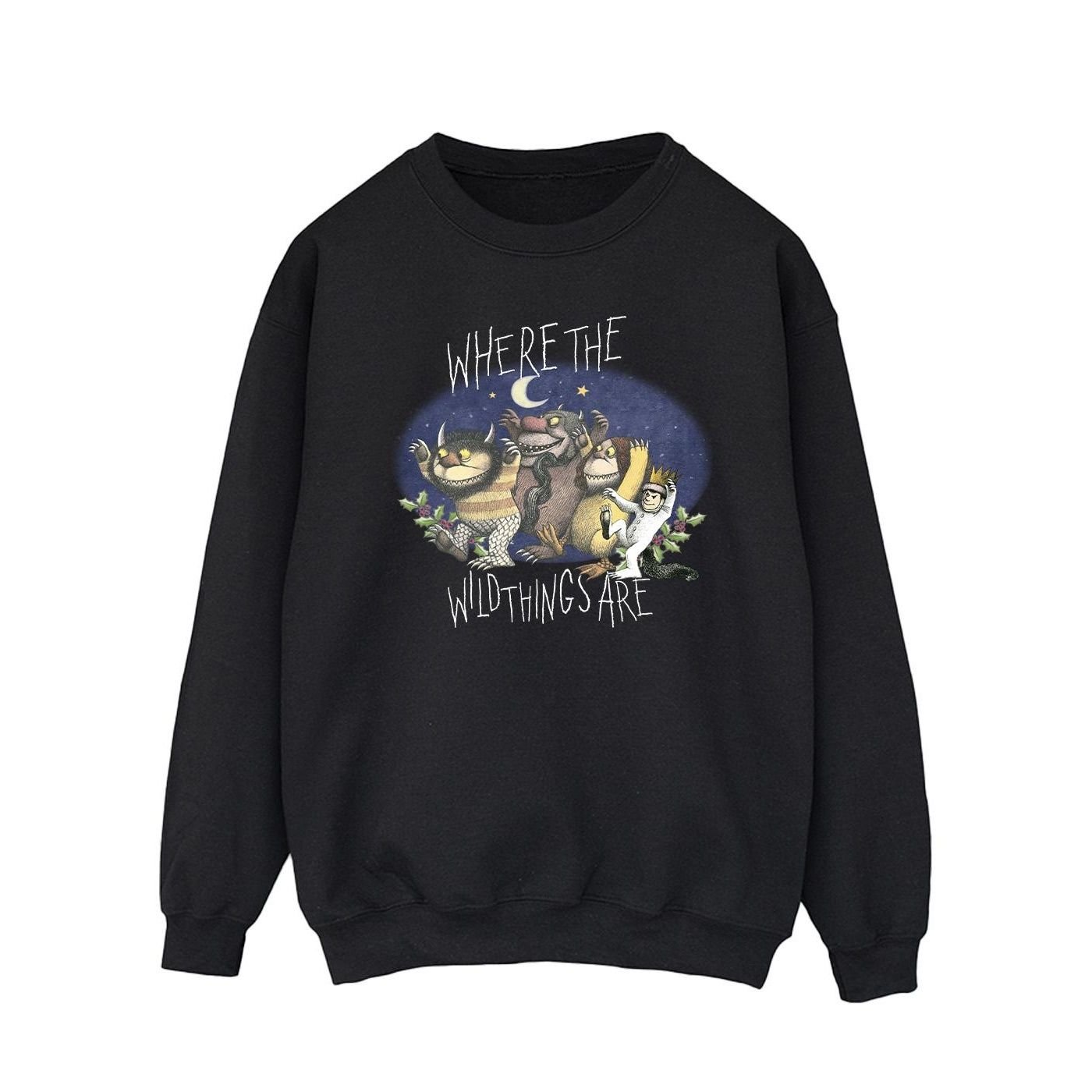 Where The Wild Things Are Where The Wild Things Are Men's Group Pose Sweatshirt in Black - 2