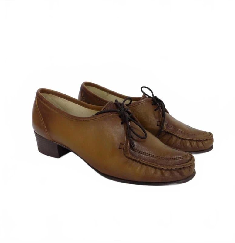 Sandpiper Made In England Vintage Shoe UK 6 Womens Low Heel Lace Up Sandpiper Grandpa Core