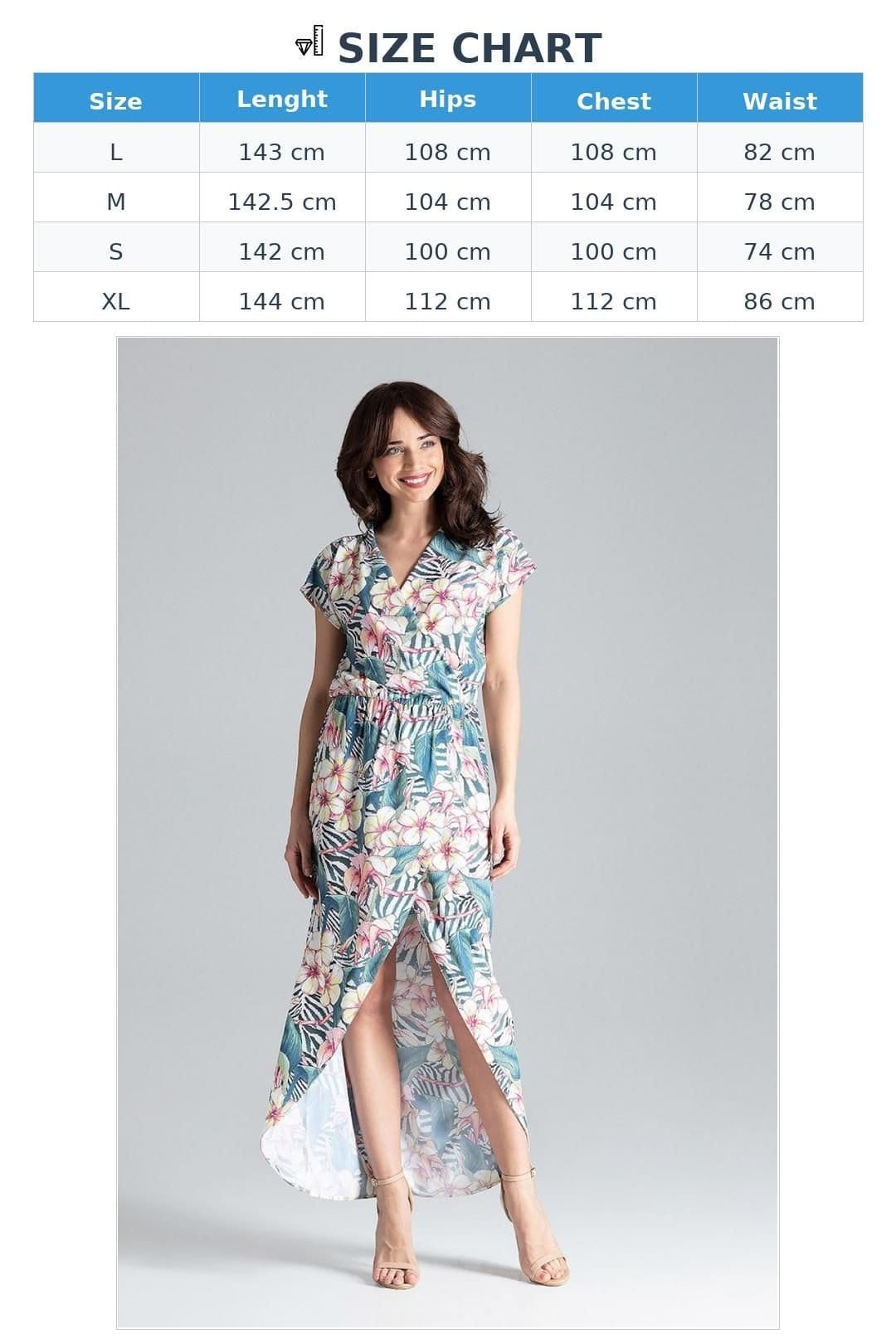 Love Lace Love Lace Women's Kimono Sleeve Long Dress Elastic Waist Slit - 4